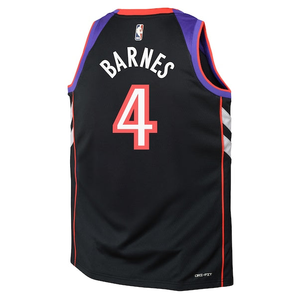 Scottie Barnes Toronto Raptors Nike Youth 2024/25 Swingman Jersey - Purple - Classic Edition - Image 3