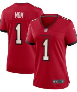 Number 1 Mom Tampa Bay Buccaneers Nike Women's Game Jersey - Red
