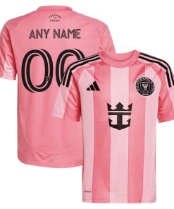 Inter Miami CF adidas Youth 2025 Euforia Replica Custom Jersey - Light Pink