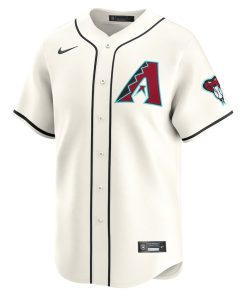 Alternative view of Arizona Diamondbacks Nike Home 2025 Jackie Robinson Day Limited Jersey ¨C Cream