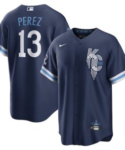 Salvador Perez Kansas City Royals Nike 2022 City Connect Replica Player Jersey - Navy