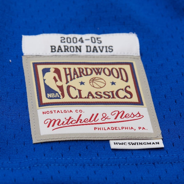 Baron Davis Golden State Warriors Hardwood Classics 2004/05 Swingman Jersey - Royal - Image 7