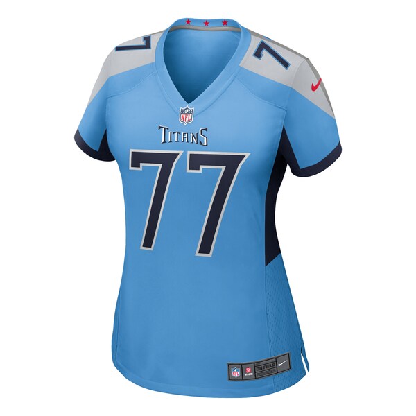Peter Skoronski Tennessee Titans Nike Women's Team Game Jersey - Light Blue - Image 2