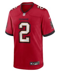 Alternative view of Emeka Egbuka  Tampa Bay Buccaneers Nike Team  Game Jersey -  Red