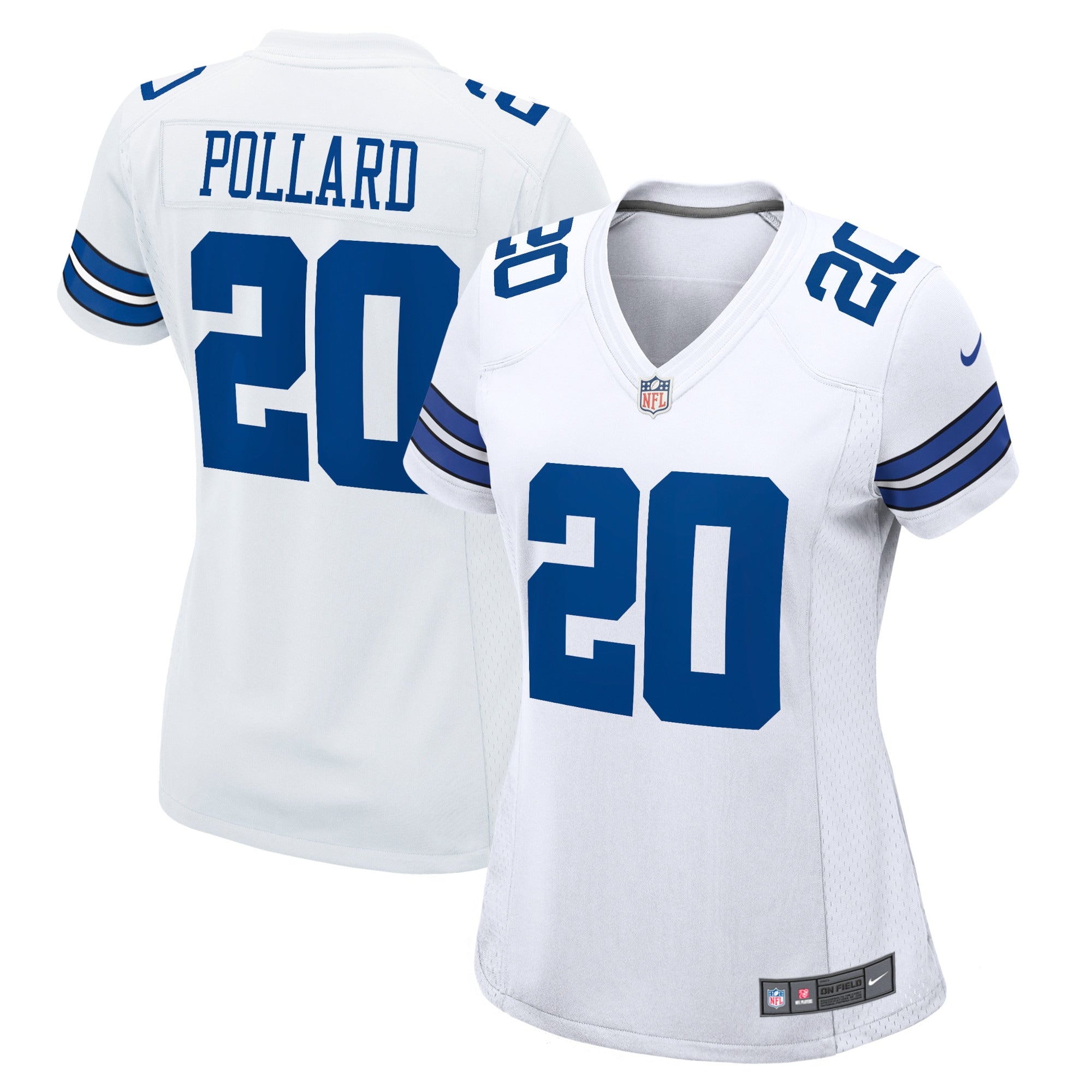 Tony Pollard Dallas Cowboys Nike Women's Game Player Jersey - Navy/White - Image 6