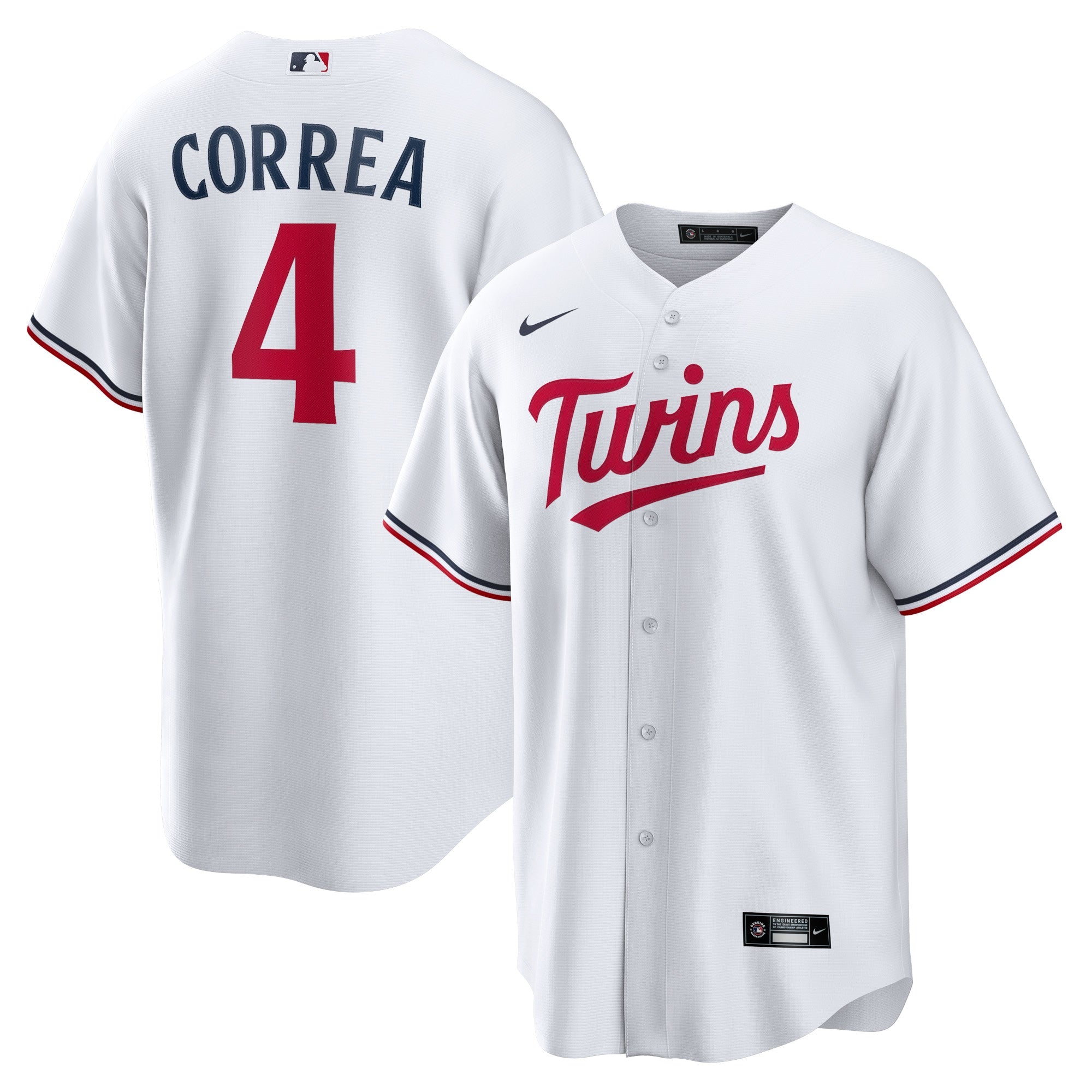 Carlos Correa Minnesota Twins Nike Alternate Replica Player Jersey - Navy/White - Image 6