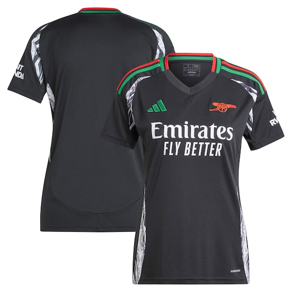 Arsenal adidas Women's 2024/25 Away Replica Jersey - Black