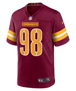 Alternative view of Phidarian Mathis Washington Commanders Nike Player Game Jersey - Burgundy