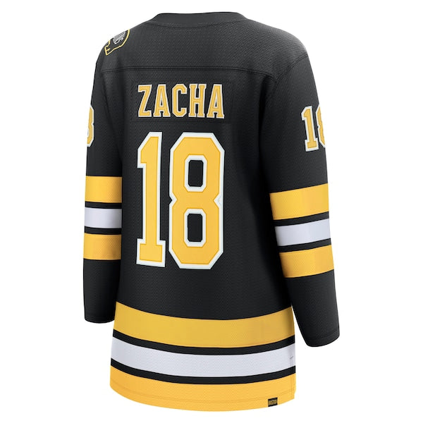 Pavel Zacha Boston Bruins Women's Home Breakaway Player Jersey - Black - Image 3