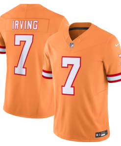 Alternative view of Bucky Irving Tampa Bay Buccaneers Nike Alternate 2 Throwback Vapor F.U.S.E. Limited Jersey - Orange/White