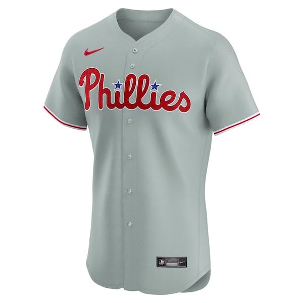 Philadelphia Phillies Nike Road Elite Jersey - Gray - Image 2