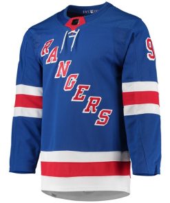 Alternative view of Mika Zibanejad New York Rangers adidas Home Primegreen Authentic Player Jersey - Blue