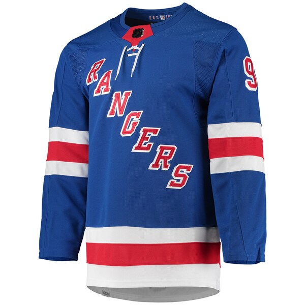 Mika Zibanejad New York Rangers adidas Home Primegreen Authentic Player Jersey - Blue - Image 2