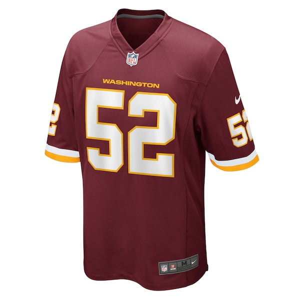 Jamin Davis Washington Football Team Nike 2021 NFL Draft First Round Pick Game Jersey - Burgundy - Image 2