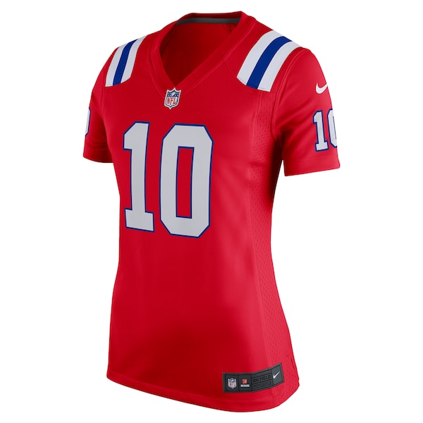 New England Patriots?Nike Game Alternate - Red -?Drake Maye - Womens - Image 2