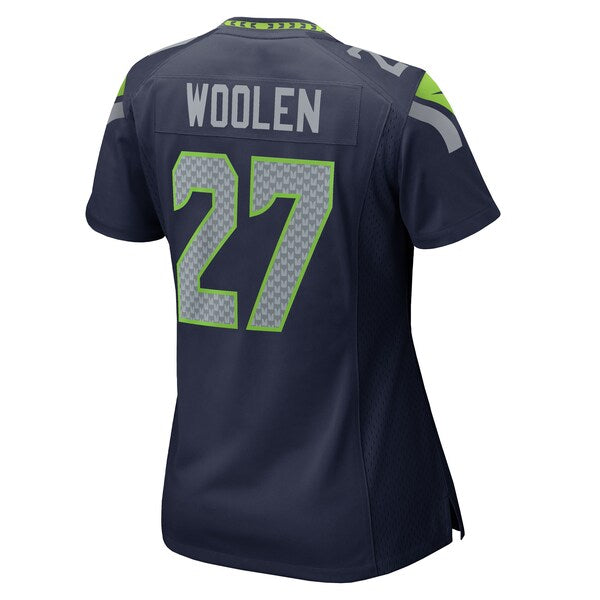 Riq Woolen Seattle Seahawks Nike Women's Team Game Jersey - College Navy/Neon Green/Navy/Royal - Image 8