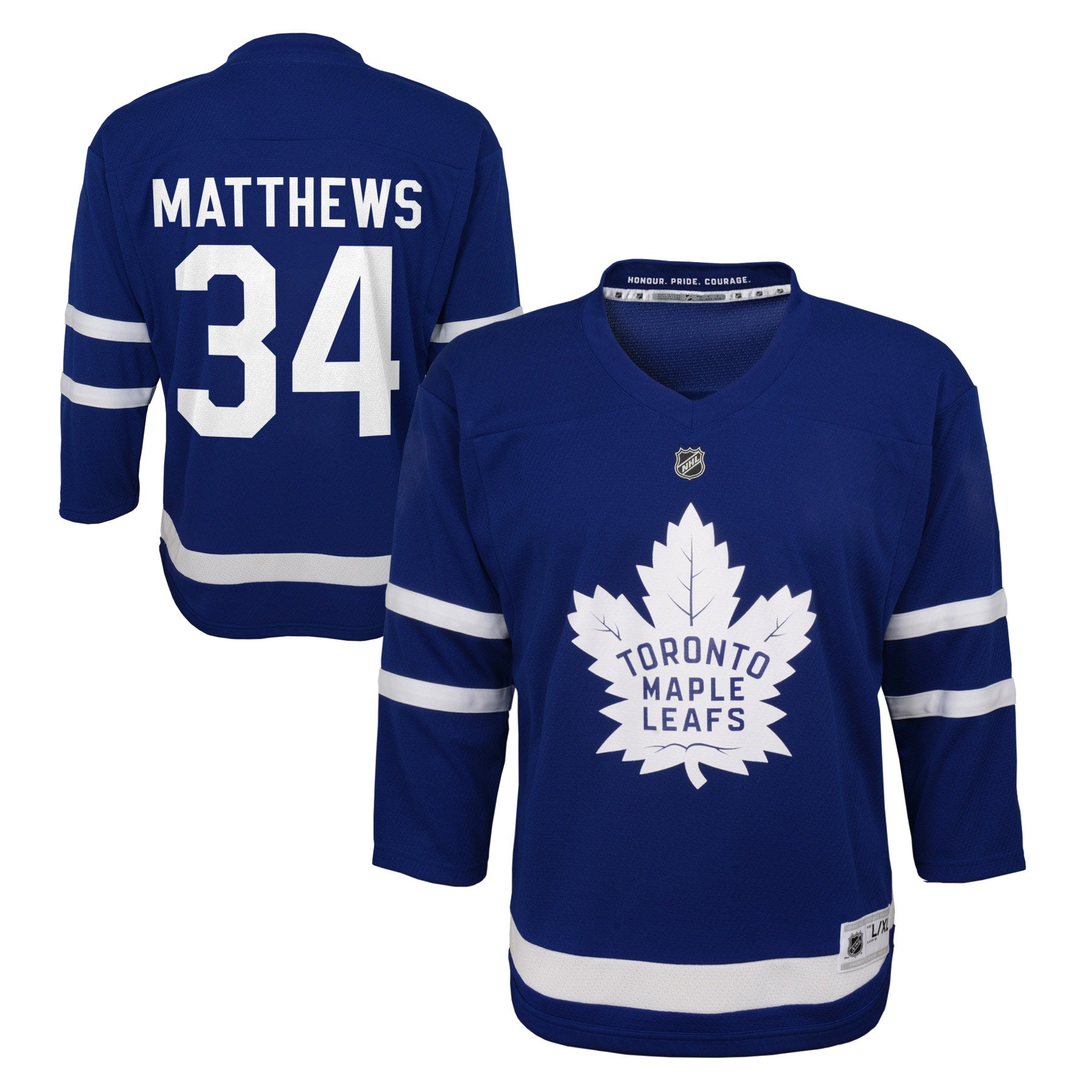 Auston Matthews Toronto Maple Leafs Preschool Alternate Replica Player Jersey - Black/Royal - Image 9