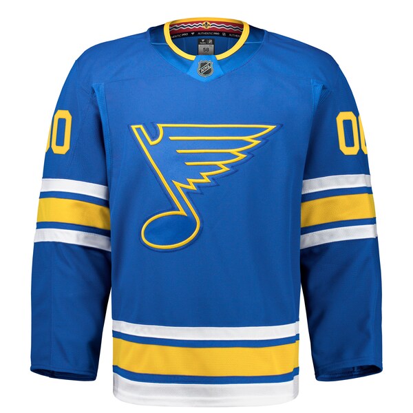 St. Louis Blues Home Authentic Pro Custom Jersey - Blue - Image 2
