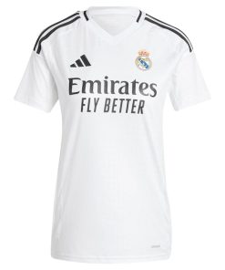 Alternative view of Kylian Mbapp¨¦ Los Merengues adidas Women's 2024/25 Home Replica Player Jersey - White