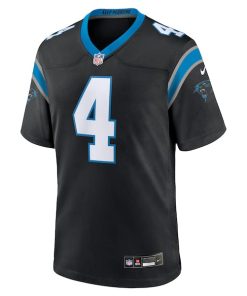 Alternative view of Tetairoa McMillan Carolina Panthers Nike 2025 NFL Draft First Round Pick Game Jersey - Black