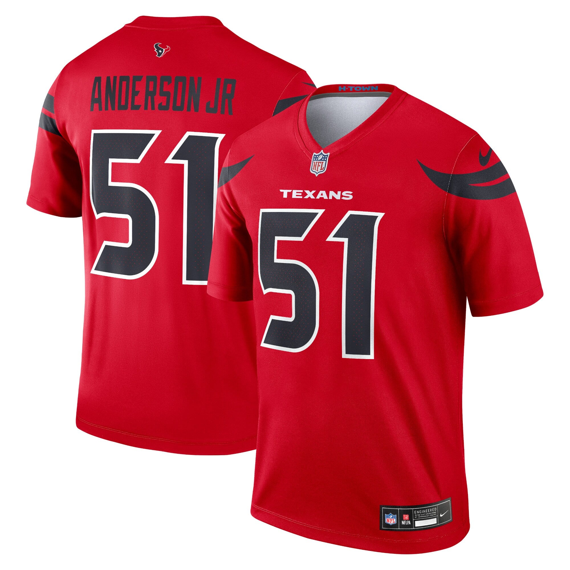Will Anderson Jr. Houston Texans Nike Alternate Legend Player Performance Top - Navy/Red - Image 5