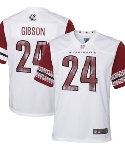 Antonio Gibson Washington Commanders Nike Youth Game Jersey - White/Black/Burgundy