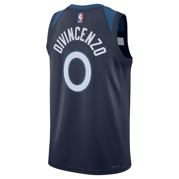 Donte DiVincenzo Minnesota Timberwolves Nike Unisex Swingman Player Jersey - Icon Edition - Navy - Image 3