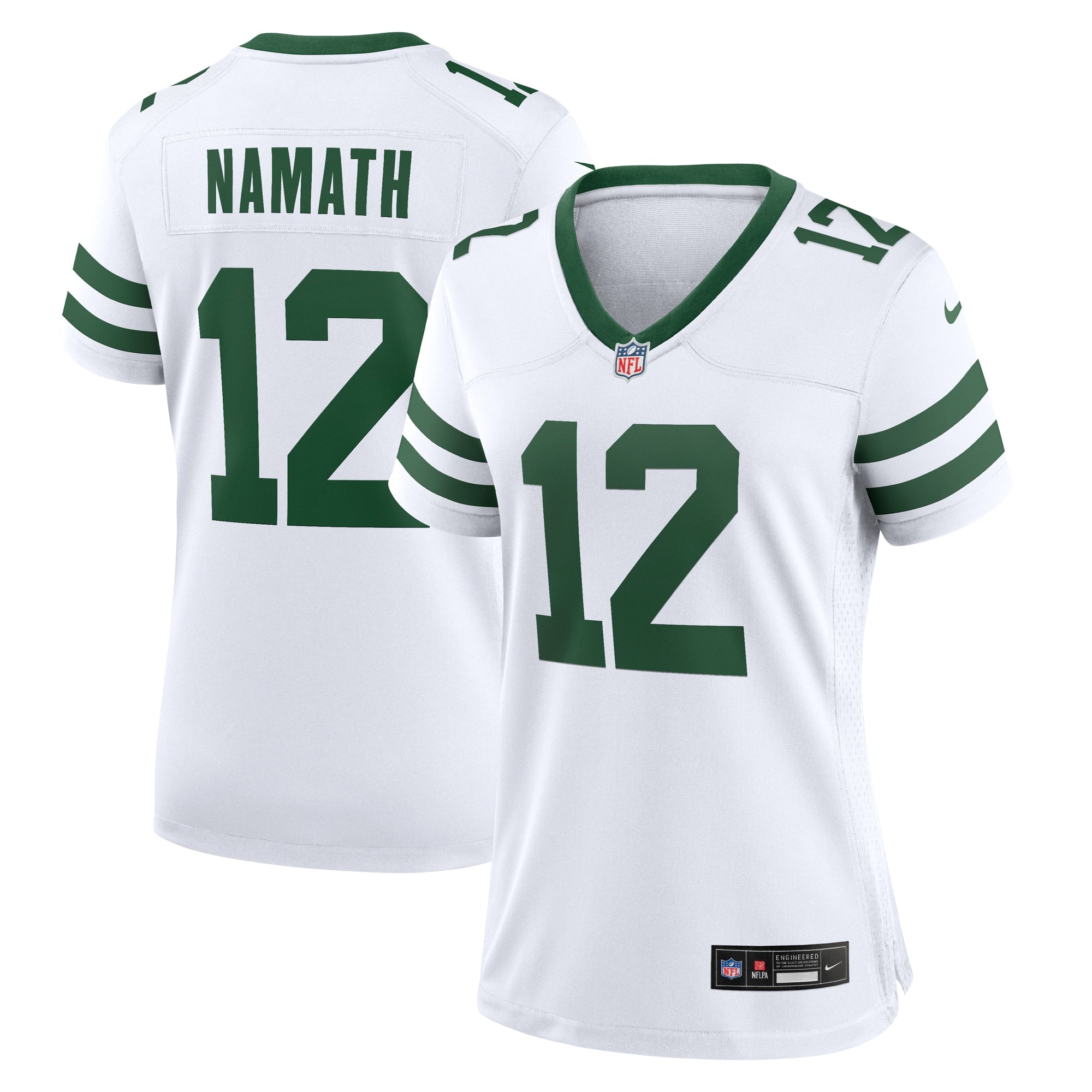 Joe Namath New York Jets Nike Women's Game Retired Player Jersey - Gotham Green/White - Image 5