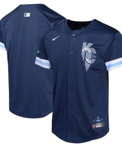 Kansas City Royals Nike Youth City Connect Custom Limited Jersey - Navy
