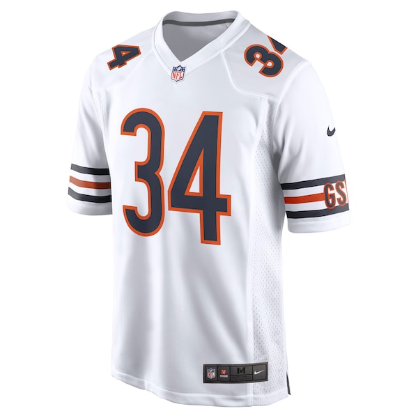 Walter Payton Chicago Bears Nike Retired Player Away Game Jersey - White/Navy/Orange - Image 3