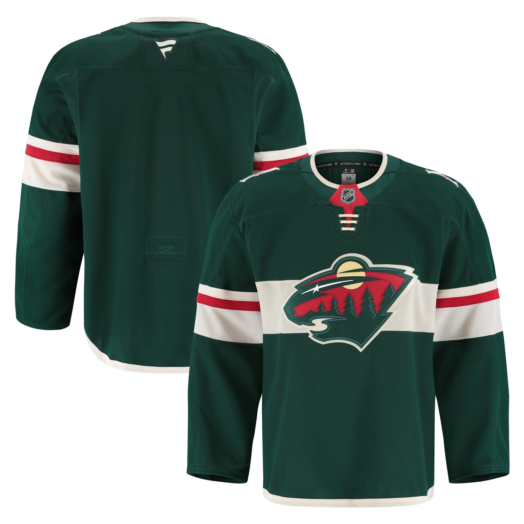 Minnesota Wild 25th Anniversary Authentic Pro Jersey - White/Green - Image 5