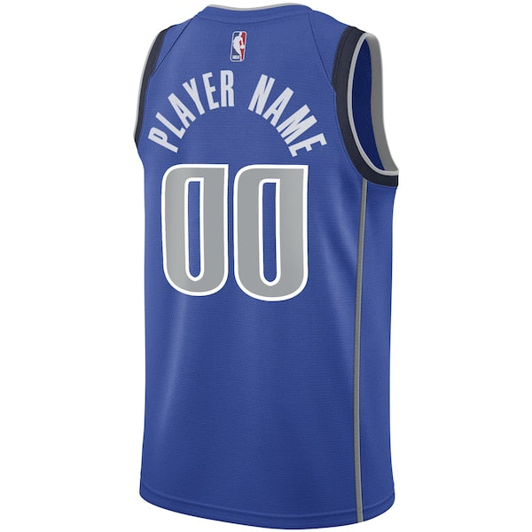 Dallas Mavericks Nike 2020/21 Swingman Custom Jersey - Icon Edition - Blue - Image 3