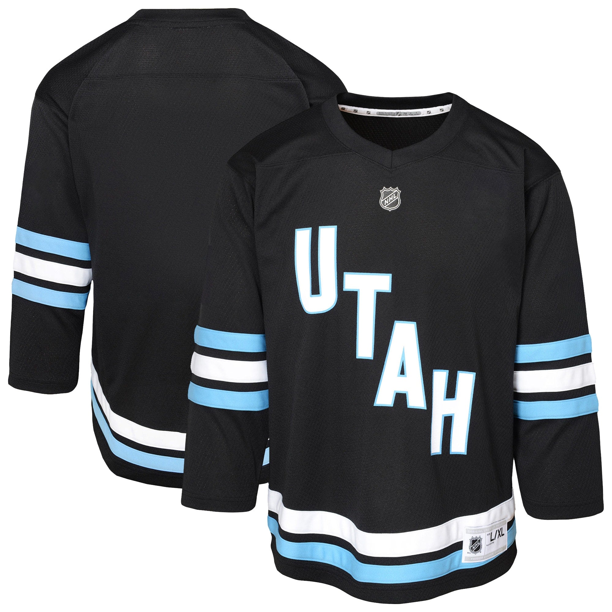 Utah Mammoth Youth Replica Jersey - White/Black - Image 6