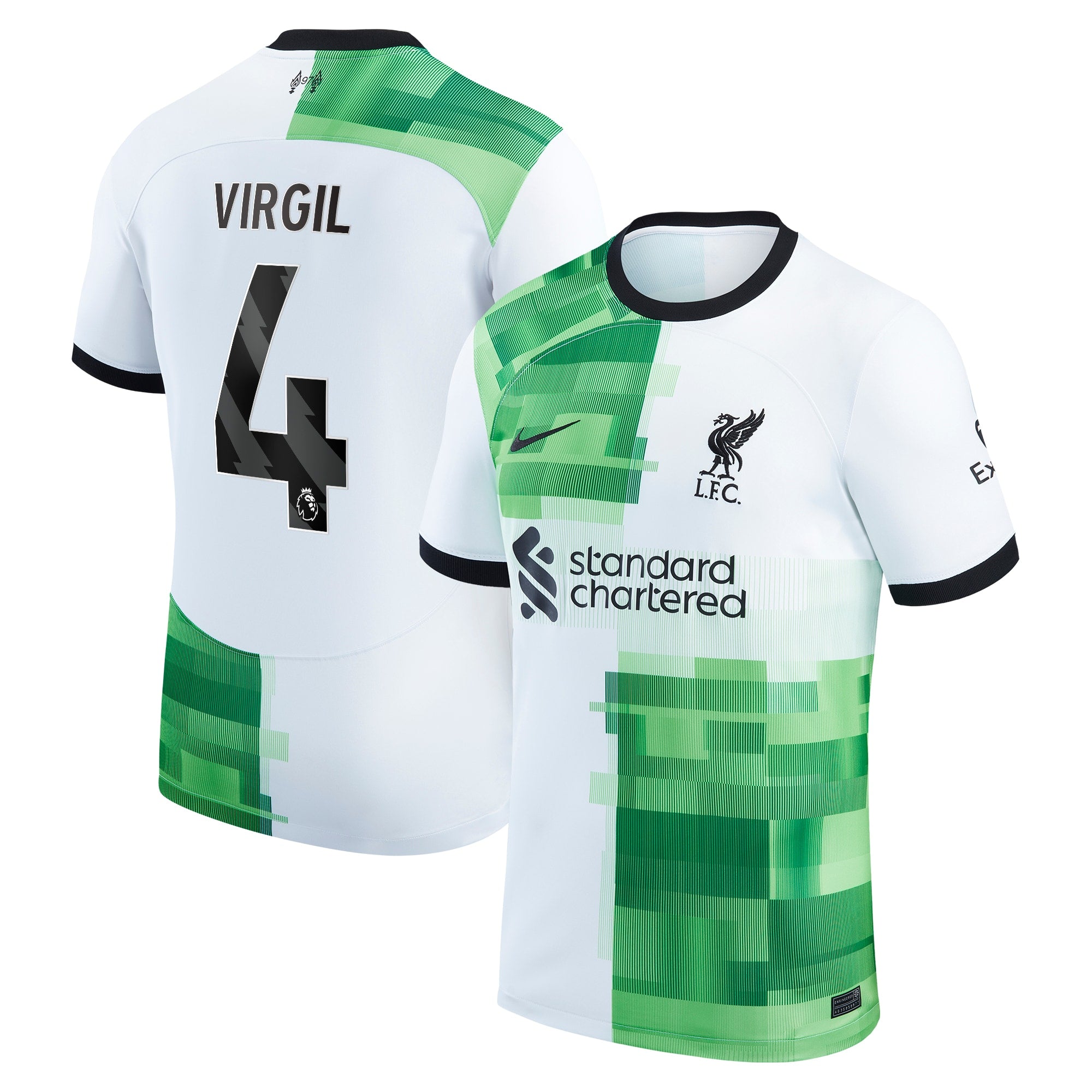 Virgil Van Dijk Liverpool Nike 2023/24 Home Replica Player Jersey - Red/White - Image 7
