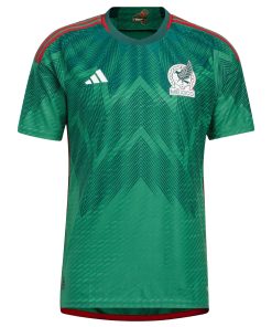 Alternative view of Mexico National Team adidas 2022/23 Home Authentic Blank Jersey - Green
