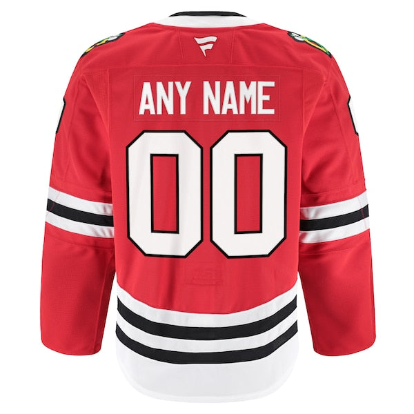 Chicago Blackhawks Home Authentic Pro Custom Jersey - Red - Image 4