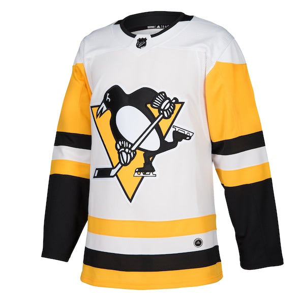 Pittsburgh Penguins adidas Away Authentic Blank Jersey - White - Image 2