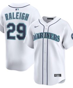 Cal Raleigh Seattle Mariners Nike Alternate Limited Player Jersey - White