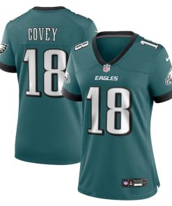 Britain Covey Philadelphia Eagles Nike Women's Team Game Jersey - Midnight Green