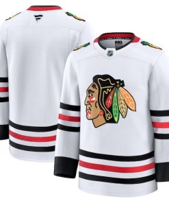 Alternative view of Chicago Blackhawks  Away Premium Jersey - White/Red