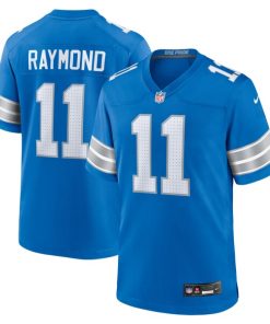 Alternative view of Kalif Raymond Detroit Lions Nike Team Game Jersey -  Blue