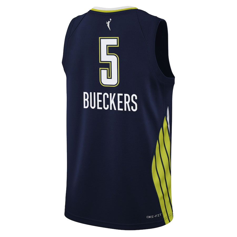 Paige Bueckers Dallas Wings Nike Youth 2025 WNBA Draft Explorer Edition Victory Player Jersey - Navy - Image 3