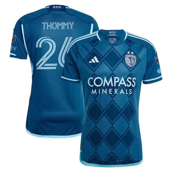 Erik Thommy Sporting Kansas City adidas 2024 Diamonds Our Forever Authentic Player Jersey?ยจC Navy - Image 2