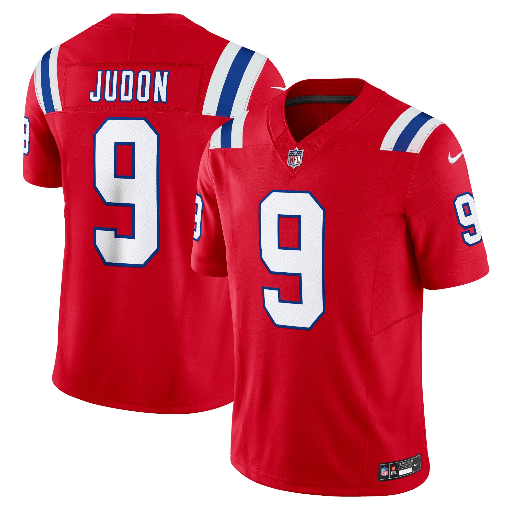 Matthew Judon New England Patriots Nike Vapor F.U.S.E. Limited Jersey - White/Red - Image 6