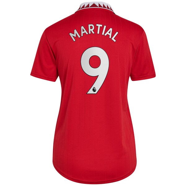 Anthony Martial Manchester United adidas Women's 2022/23 Home Replica Player Jersey - Red - Image 3