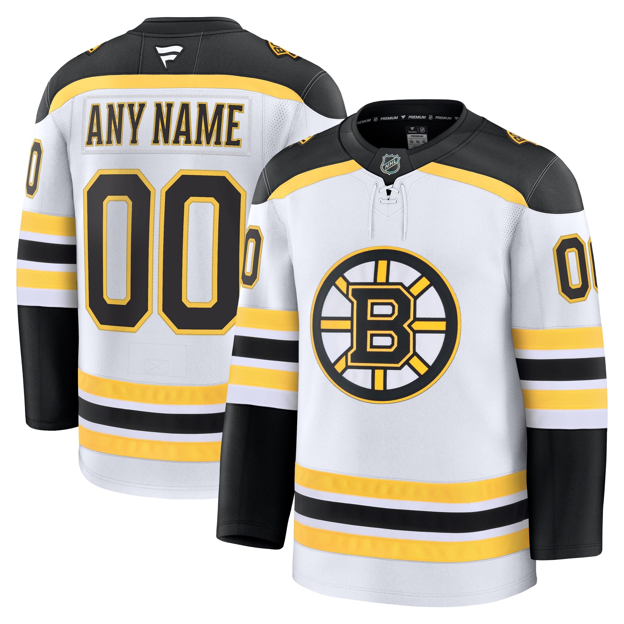 Boston Bruins Home Premium Custom Jersey - Black/White - Image 10