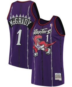 Alternative view of Tracy McGrady Toronto Raptors  Hardwood Classics Swingman Jersey - Purple/White