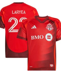 Richie Laryea Toronto FC adidas Youth 2025 Club Kit Replica Player Jersey - Red