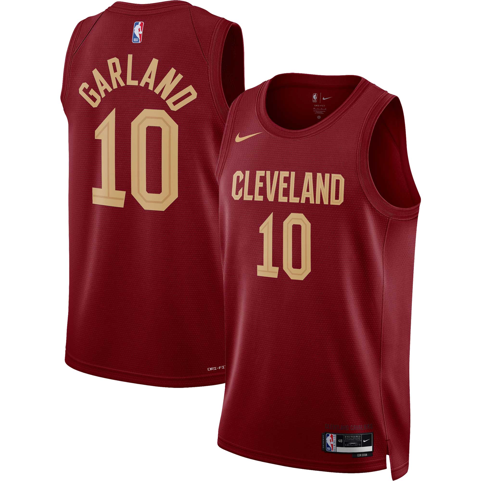 Darius Garland Cleveland Cavaliers Nike Unisex Swingman Jersey - Association Edition - White/Wine - Image 6