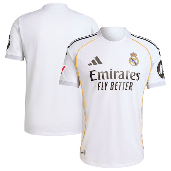 Los Merengues adidas 2025/26 Home Authentic Jersey - White/Blue - Image 2